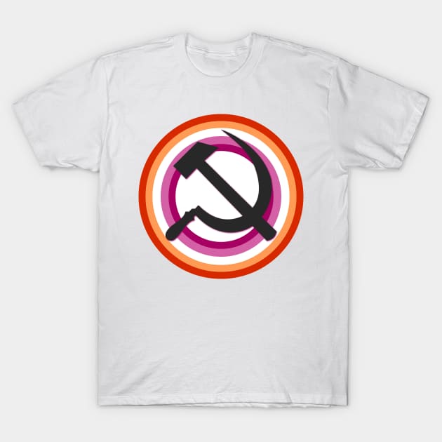 Lesbian Pride Communist T-Shirt by gabyshiny